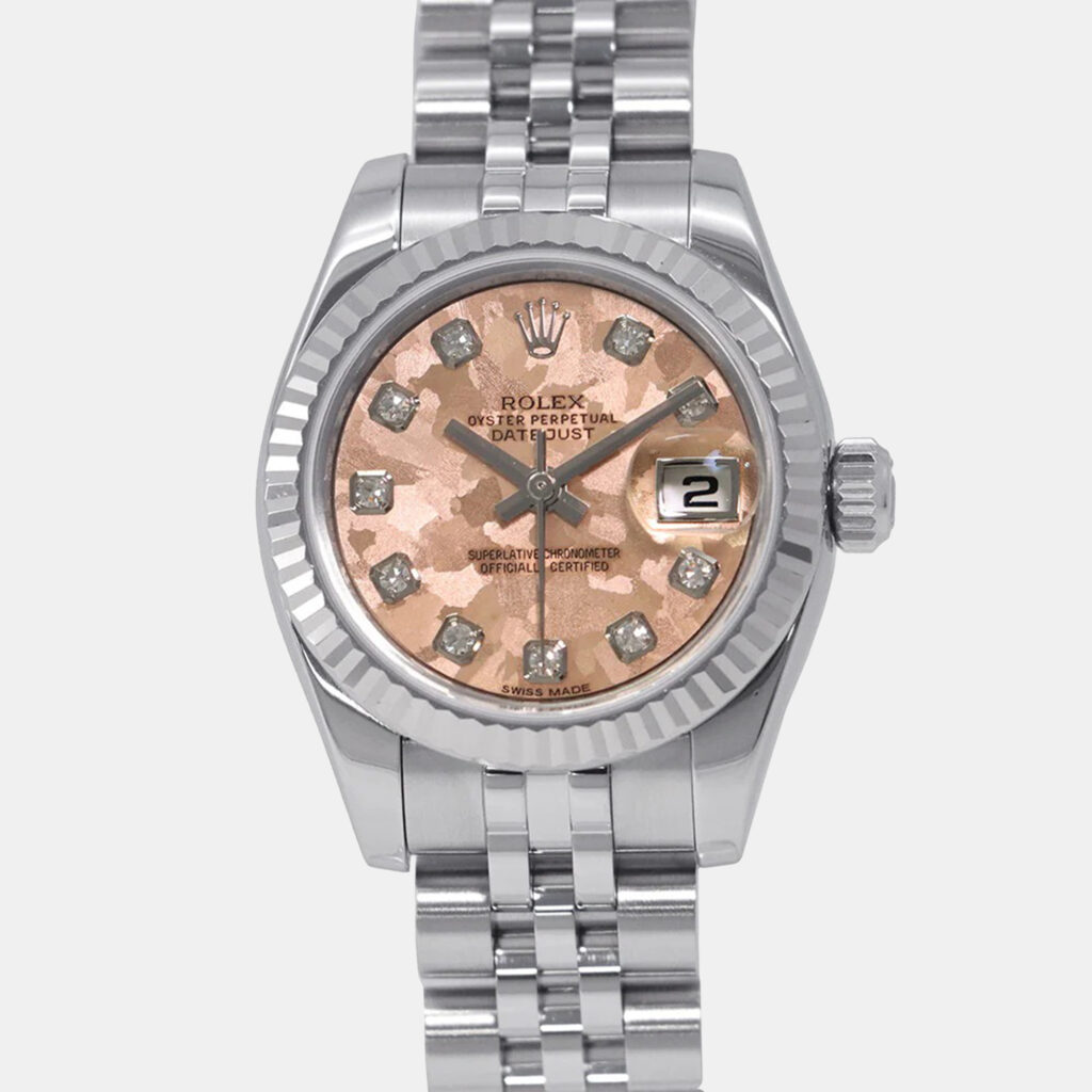 Rolex Datejust 179174 Automatic Pink 18k White Gold Stainless Steel Women's Wristwatch 26 mm Rolex Datejust 179174 Automatic Pink 18k White Gold Stainless Steel Women's Wristwatch 26 mm