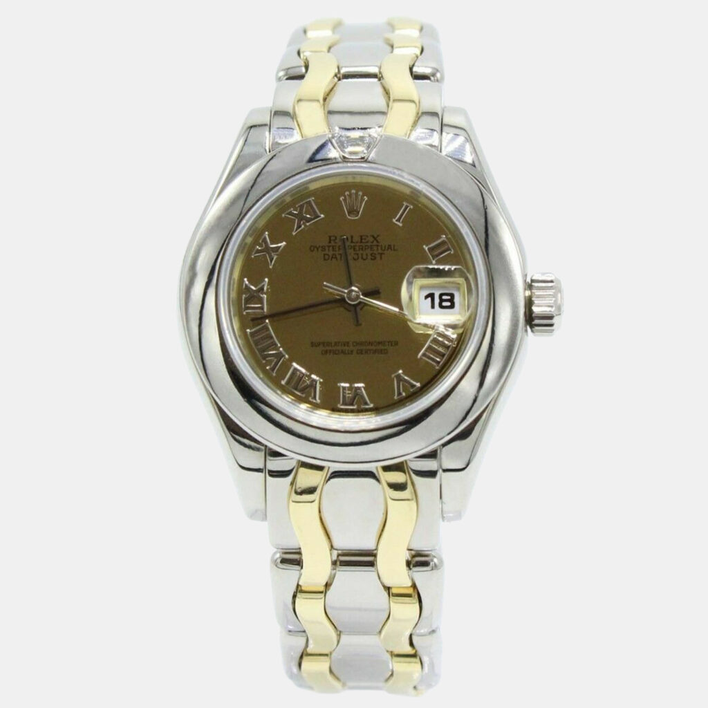 Rolex Pearlmaster 69329 Automatic Diamond 18k Yellow Gold White Gold Women's Wristwatch 29 mm Rolex Pearlmaster 69329 Automatic Diamond 18k Yellow Gold White Gold Women's Wristwatch 29 mm