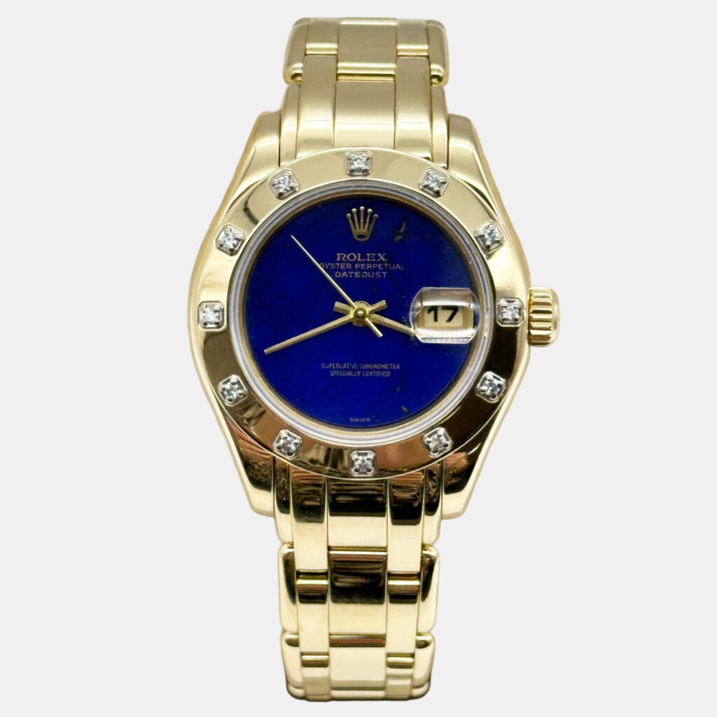Rolex Pearlmaster 69318 Automatic Lapis Lazuli 18k Yellow Gold Women's Wristwatch 29 mm Rolex Pearlmaster 69318 Automatic Lapis Lazuli 18k Yellow Gold Women's Wristwatch 29 mm