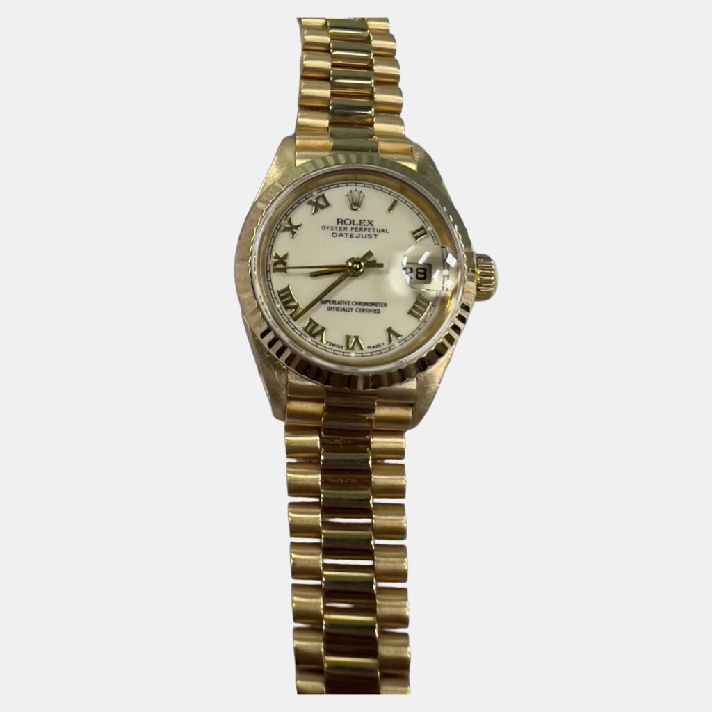 Rolex President Datejust 79178 Automatic Cream 18k Yellow Gold Women's Wristwatch 26 mm Rolex President Datejust 79178 Automatic Cream 18k Yellow Gold Women's Wristwatch 26 mm