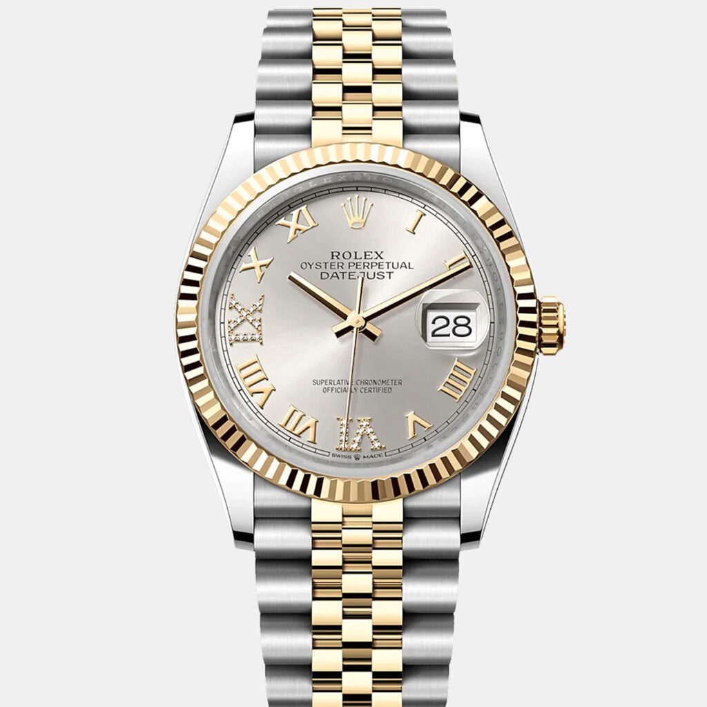 Rolex Datejust 126233-0031 Automatic Silver Diamond 18K Yellow Gold Stainless Steel Women’s Wristwatch 36 mm Rolex Datejust 126233-0031 Automatic Silver Diamond 18K Yellow Gold Stainless Steel Women’s Wristwatch 36 mm