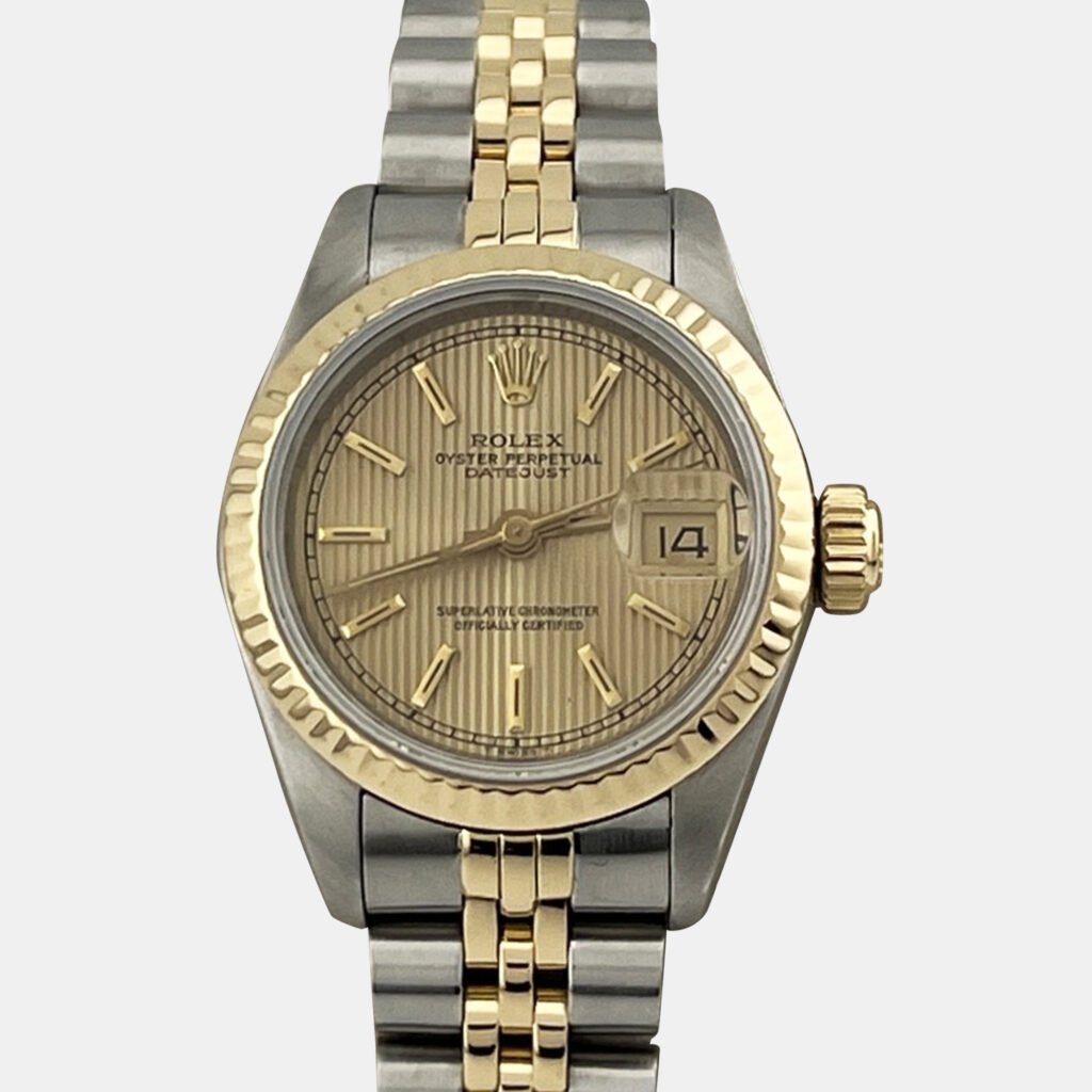 Rolex Datejust 69173 Automatic Champagne 18K Yellow Gold Stainless Steel Women's Wristwatch 26 mm Rolex Datejust 69173 Automatic Champagne 18K Yellow Gold Stainless Steel Women's Wristwatch 26 mm