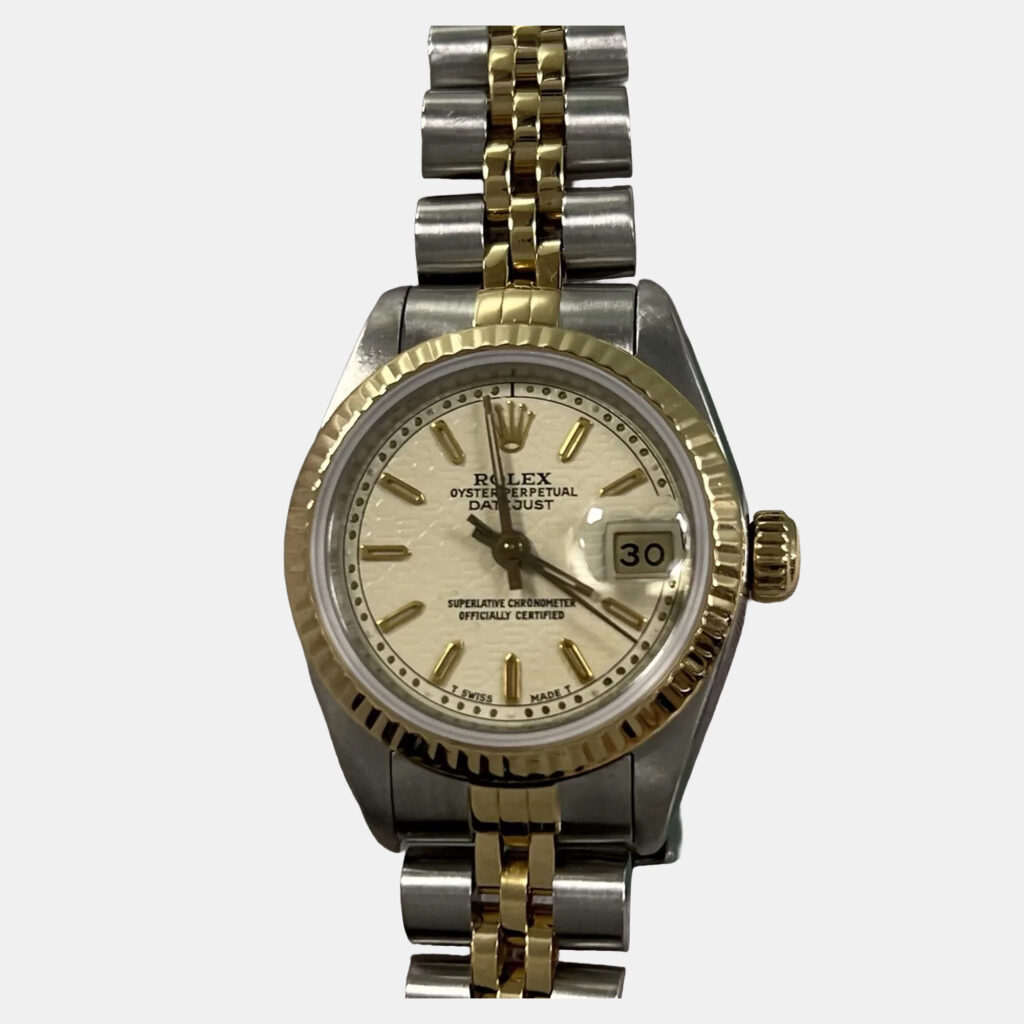 Rolex Datejust 69173 Automatic Ivory 18K Yellow Gold Stainless Steel Women's Wristwatch 26 mm Rolex Datejust 69173 Automatic Ivory 18K Yellow Gold Stainless Steel Women's Wristwatch 26 mm