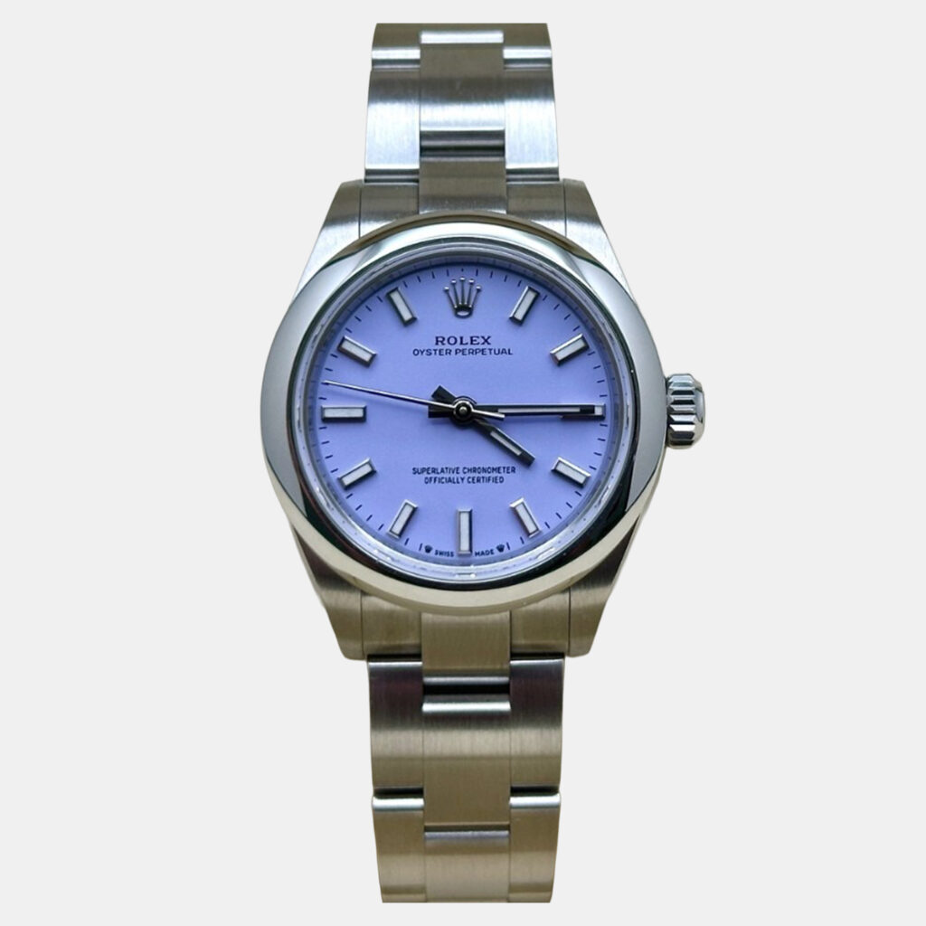 Rolex Oyster Perpetual 276200 Automatic Lavender Stainless Steel Women's Wristwatch 28 mm Rolex Oyster Perpetual 276200 Automatic Lavender Stainless Steel Women's Wristwatch 28 mm