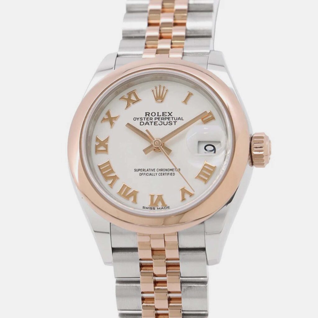 Rolex Datejust 279161 Automatic White 18k Rose Gold Stainless Steel Women's Wristwatch 28 mm Rolex Datejust 279161 Automatic White 18k Rose Gold Stainless Steel Women's Wristwatch 28 mm