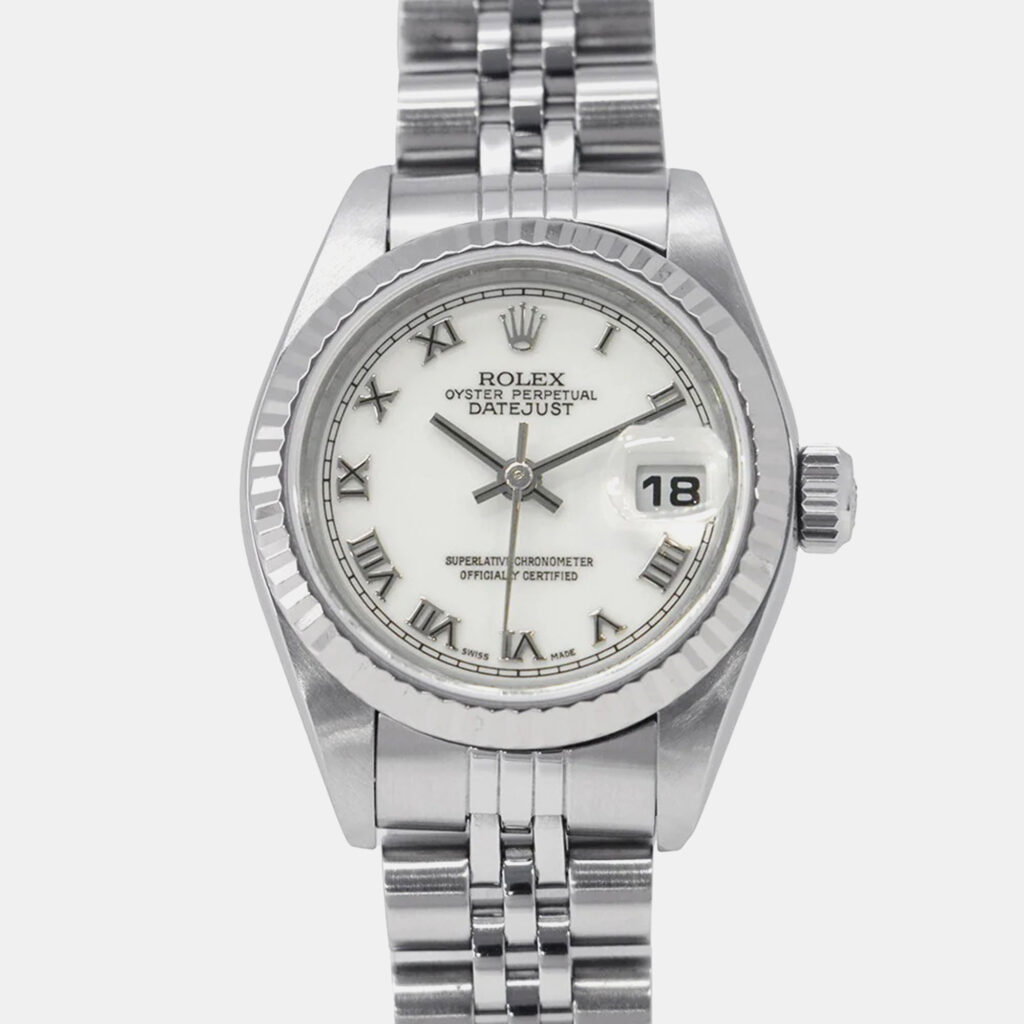 Rolex Datejust 79174 Automatic 18k White Gold Stainless Steel Women's Wristwatch 26 mm Rolex Datejust 79174 Automatic 18k White Gold Stainless Steel Women's Wristwatch 26 mm