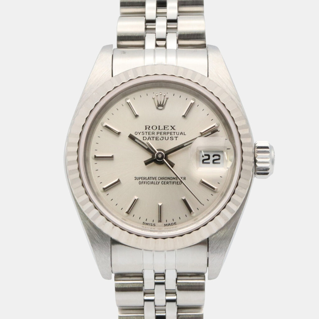 Rolex Datejust 79174 Automatic Silver 18k White Gold Stainless Steel Women's Wristwatch 26 mm Rolex Datejust 79174 Automatic Silver 18k White Gold Stainless Steel Women's Wristwatch 26 mm