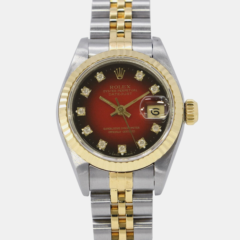 Rolex Datejust 69173G Quartz Cherry Gradation Stainless Steel Women’s Wristwatch 26 mm Rolex Datejust 69173G Quartz Cherry Gradation Stainless Steel Women’s Wristwatch 26 mm