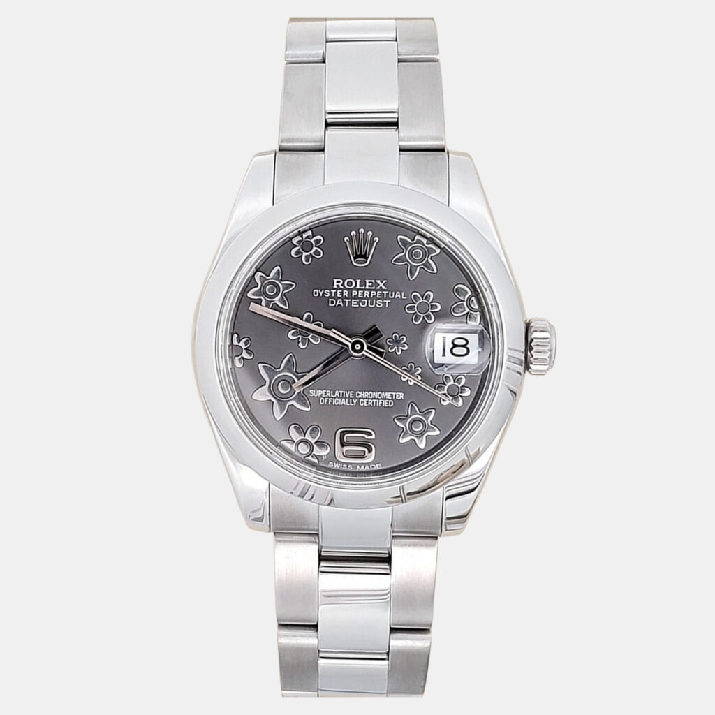 Rolex Datejust 178240 Automatic Grey Floral Stainless Steel Women's Wristwatch 31 mm Rolex Datejust 178240 Automatic Grey Floral Stainless Steel Women's Wristwatch 31 mm