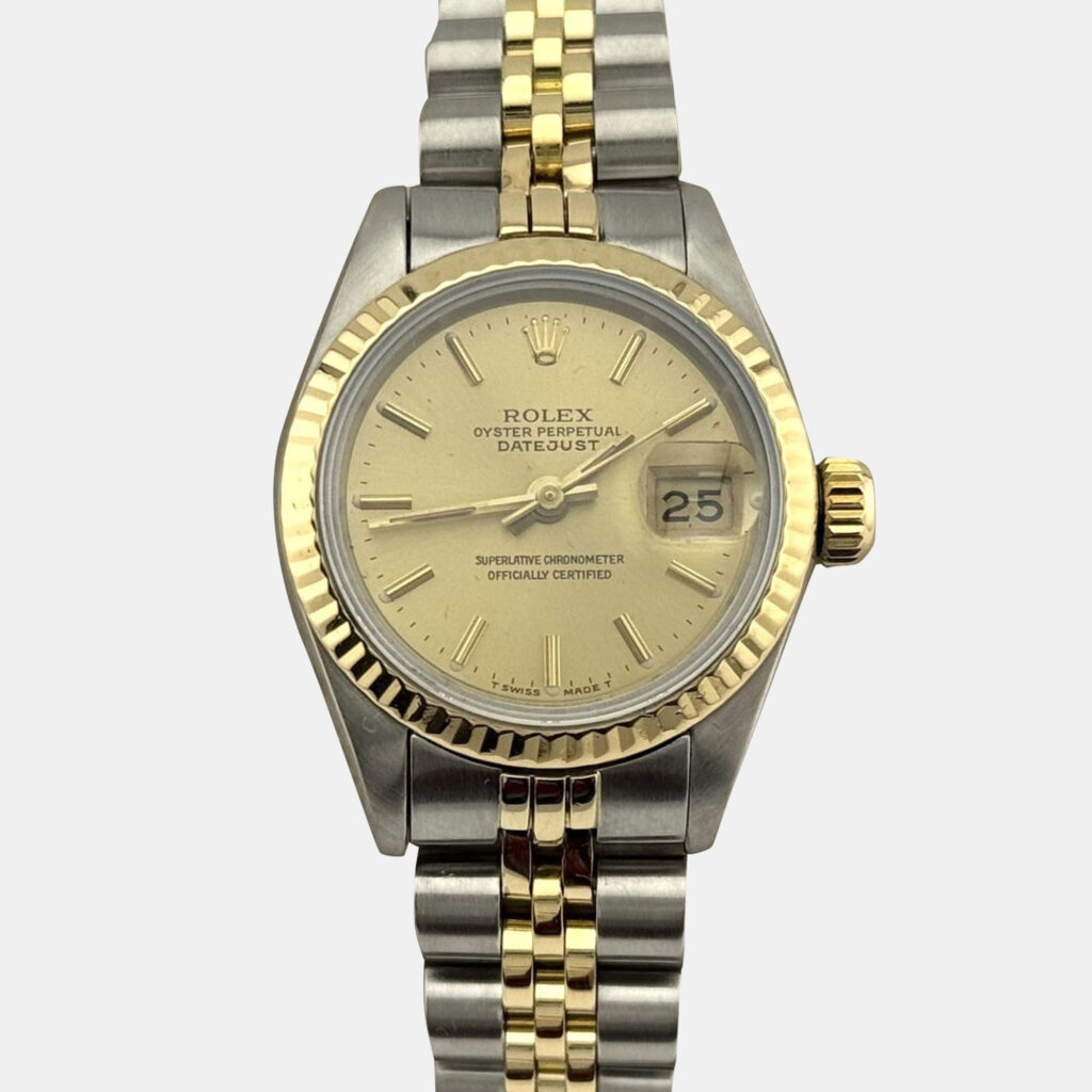 Rolex Datejust 69173 Automatic Champagne Dial 18K Yellow Gold Stainless Steel Women's Wristwatch 26 mm Rolex Datejust 69173 Automatic Champagne Dial 18K Yellow Gold Stainless Steel Women's Wristwatch 26 mm