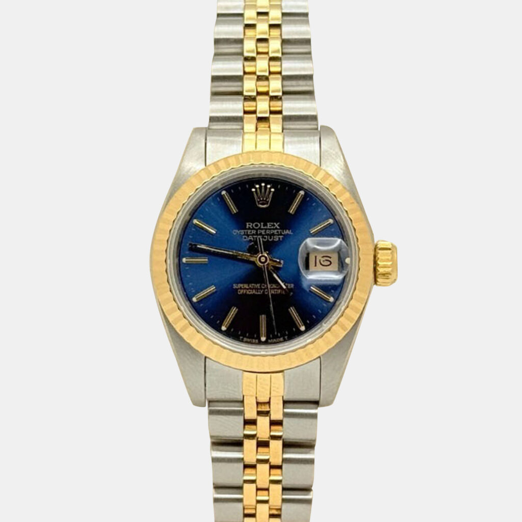 Rolex Datejust 69173 Automatic Blue Dial 18K Yellow Gold Stainless Steel Women's Wristwatch 26mm Rolex Datejust 69173 Automatic Blue Dial 18K Yellow Gold Stainless Steel Women's Wristwatch 26mm