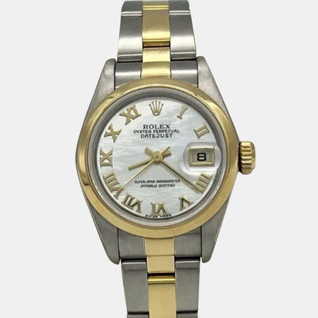 Rolex Datejust 79163 Automatic Mother of Pearl Dial 18K Yellow Gold Stainless Steel Women's Wristwatch 26mm Rolex Datejust 79163 Automatic Mother of Pearl Dial 18K Yellow Gold Stainless Steel Women's Wristwatch 26mm