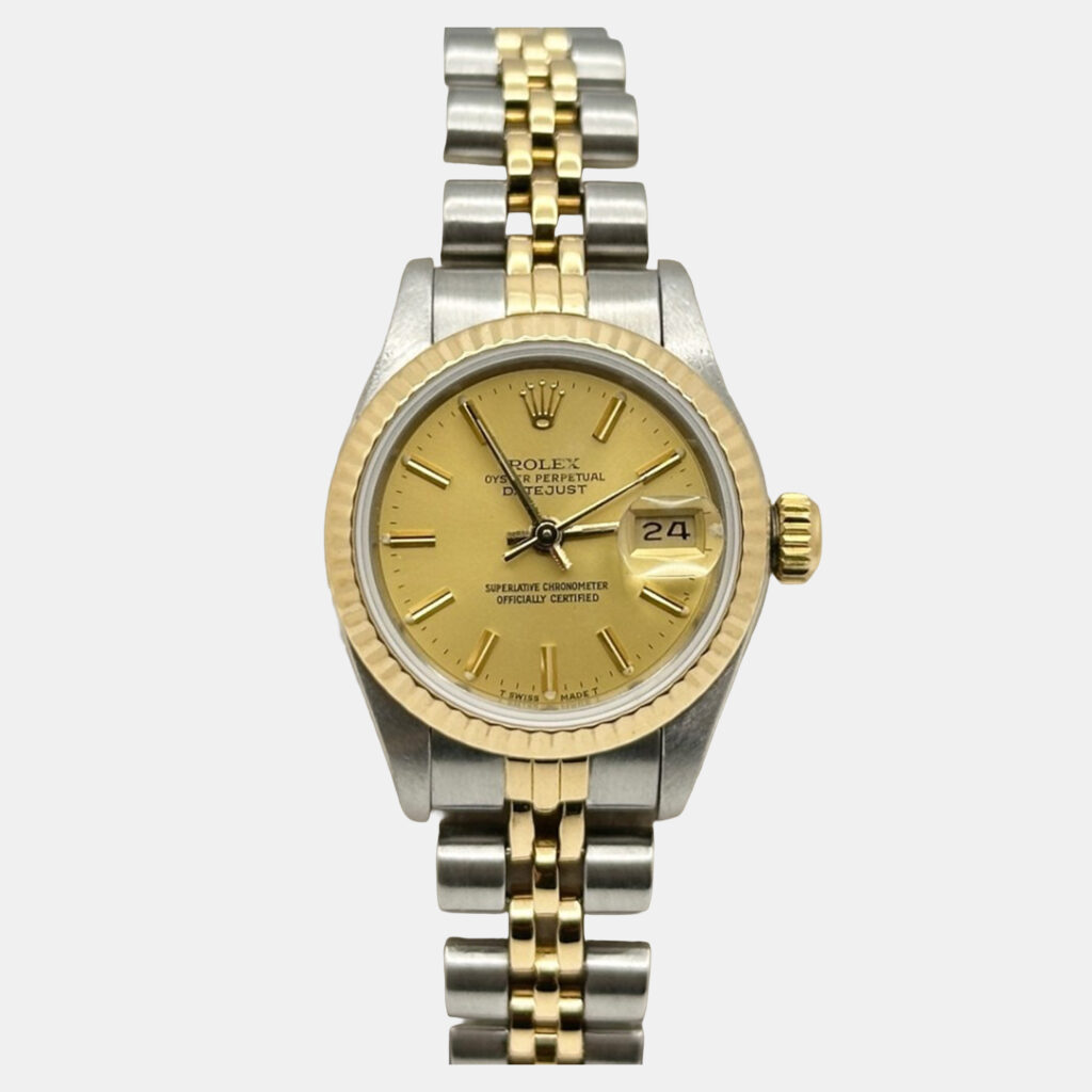 Rolex Datejust 69173 Automatic Champagne Dial 18k Yellow Gold Stainless Steel Women's Wristwatch 26 mm Rolex Datejust 69173 Automatic Champagne Dial 18k Yellow Gold Stainless Steel Women's Wristwatch 26 mm