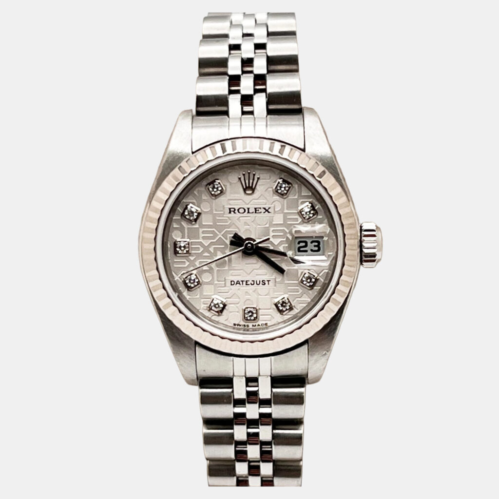 Rolex Datejust 79174 Automatic Jubilee Diamond Dial Stainless Steel 18K White Gold Women's Wristwatch 26 mm Rolex Datejust 79174 Automatic Jubilee Diamond Dial Stainless Steel 18K White Gold Women's Wristwatch 26 mm