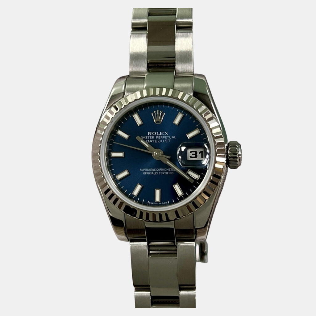 Rolex Datejust 179174 Automatic Blue 18k White Gold Stainless Steel Women's Wristwatch 26 mm Rolex Datejust 179174 Automatic Blue 18k White Gold Stainless Steel Women's Wristwatch 26 mm