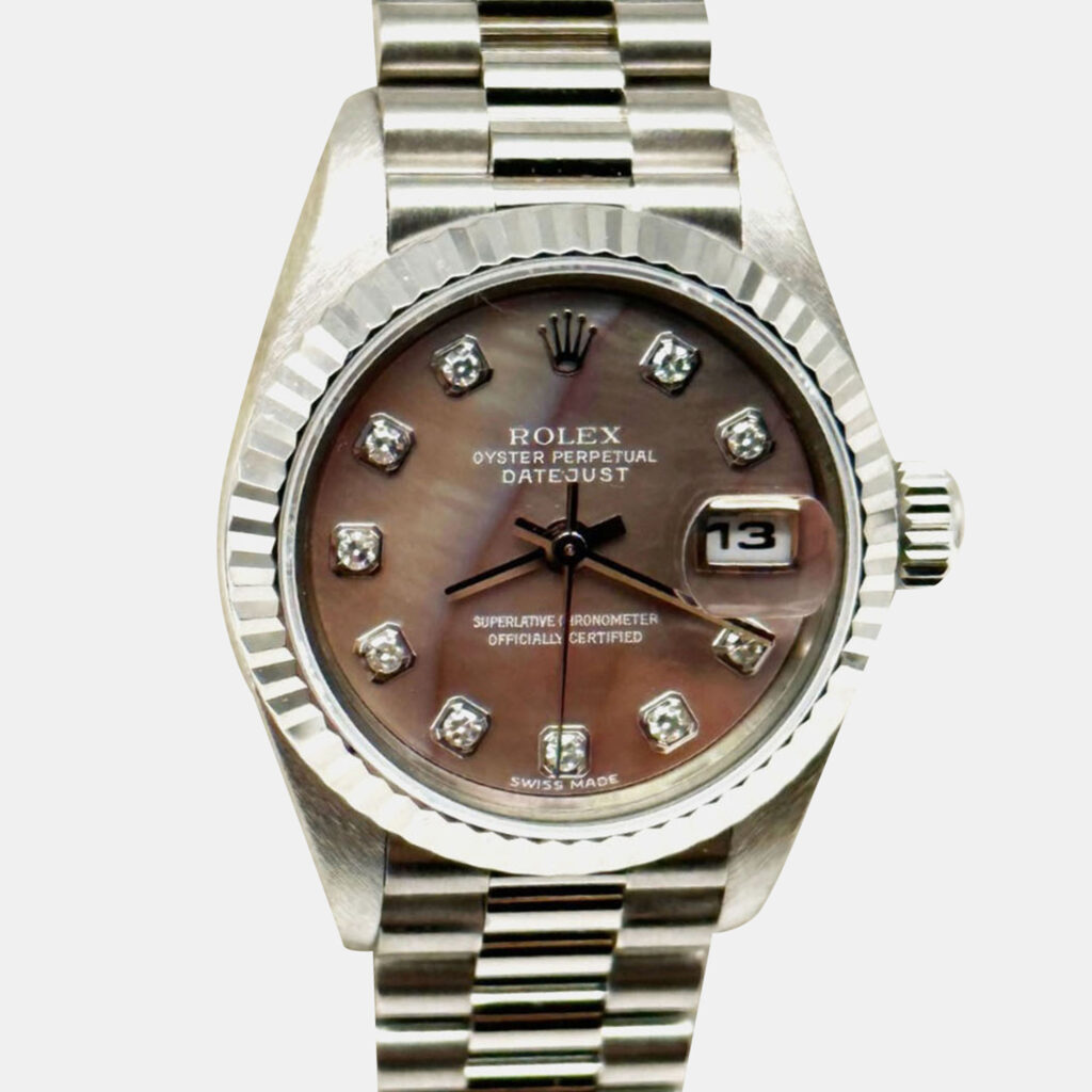 Rolex Datejust 79179 Automatic Silver diamonds 18k White Gold Women's Wristwatch 26 mm Rolex Datejust 79179 Automatic Silver diamonds 18k White Gold Women's Wristwatch 26 mm