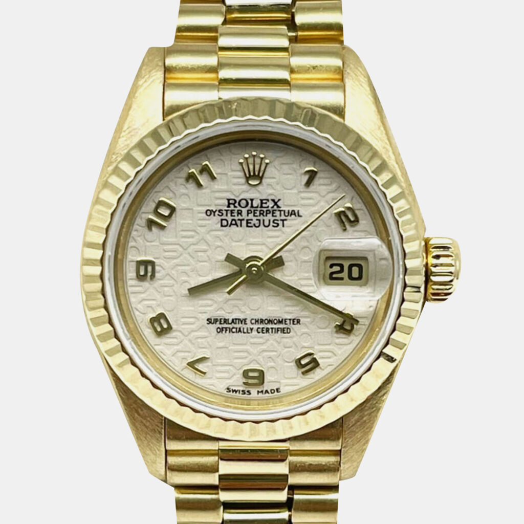 Rolex Datejust 79178 Automatic Cream 18k Yellow Gold Women's Wristwatch 26 mm Rolex Datejust 79178 Automatic Cream 18k Yellow Gold Women's Wristwatch 26 mm