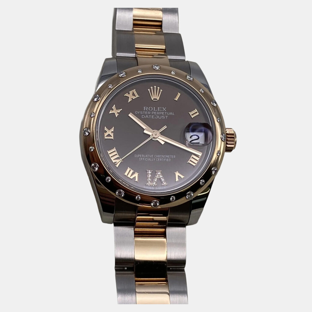 Rolex Datejust 178341 Automatic Brown Dial 18k Rose Gold Stainless Steel Diamond Women's Wristwatch 31mm Rolex Datejust 178341 Automatic Brown Dial 18k Rose Gold Stainless Steel Diamond Women's Wristwatch 31mm