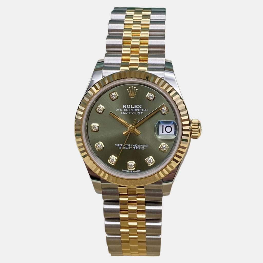 Rolex Datejust 278273 Automatic Green Diamond Dial Stainless Steel 18k Yellow Gold Women's Wristwatch 31mm Rolex Datejust 278273 Automatic Green Diamond Dial Stainless Steel 18k Yellow Gold Women's Wristwatch 31mm