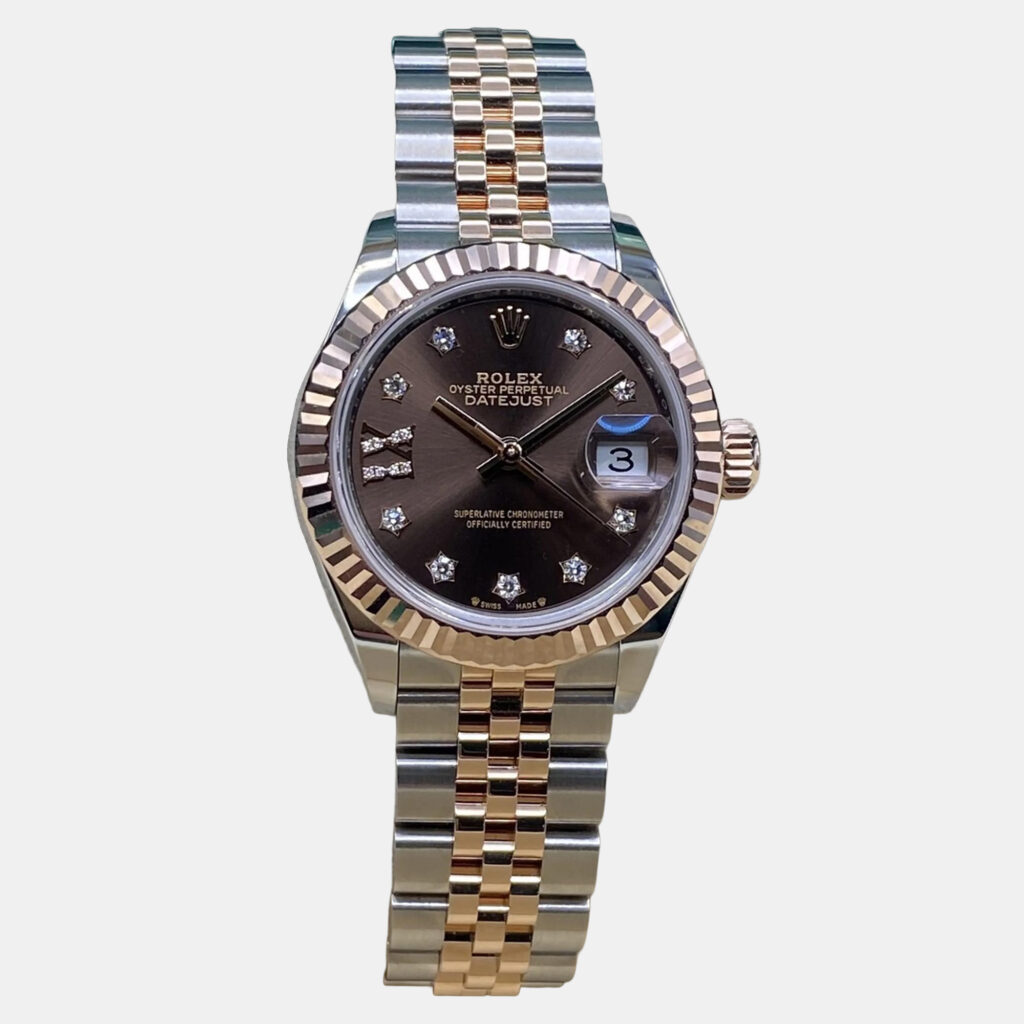 Rolex Datejust 279171 Automatic Chocolate Diamond Dial Stainless Steel 18k Rose Gold Women's Wristwatch 28mm Rolex Datejust 279171 Automatic Chocolate Diamond Dial Stainless Steel 18k Rose Gold Women's Wristwatch 28mm