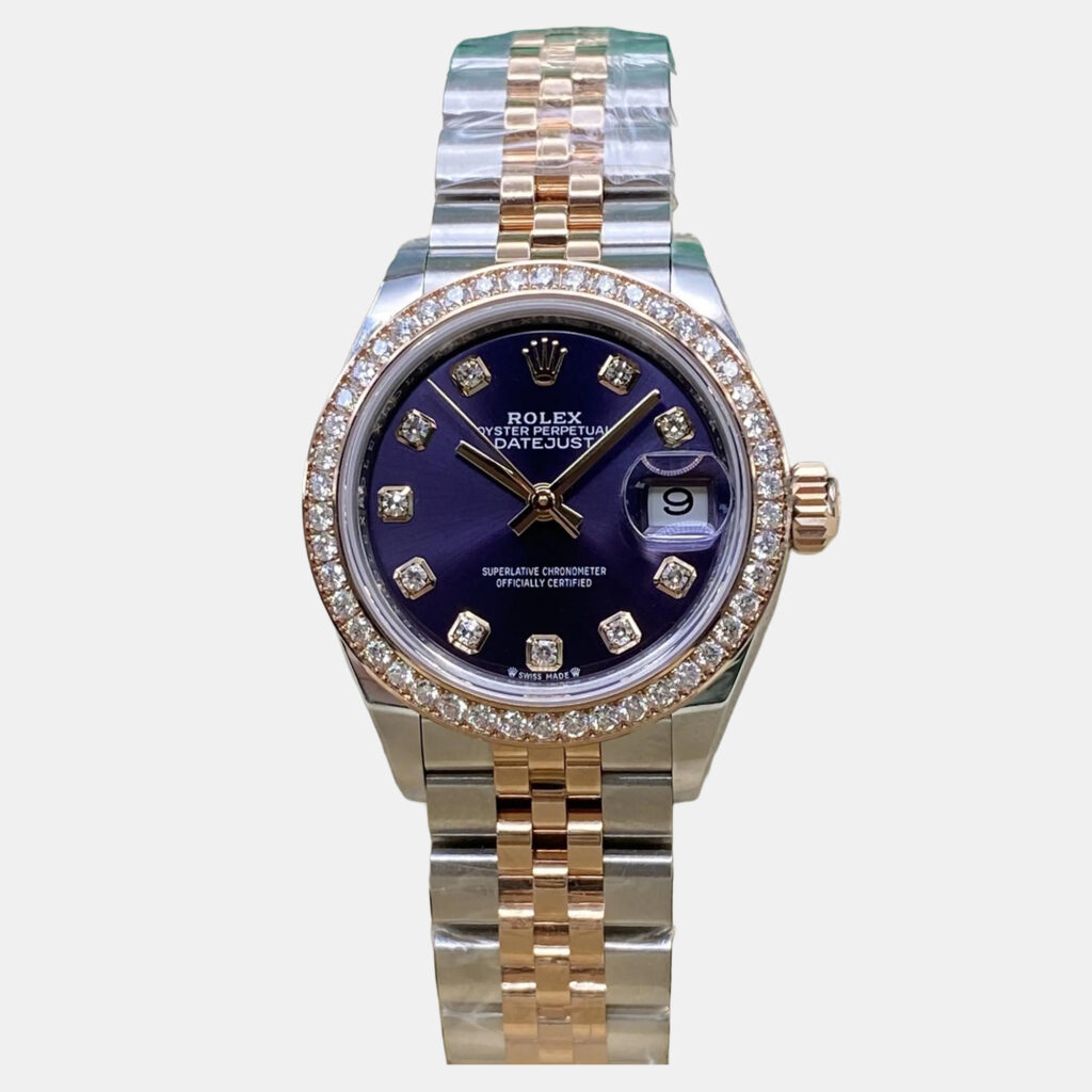 Rolex Datejust 279381RBR Automatic Aubergine Diamond Dial Stainless Steel 18k Everose Gold Women's Wristwatch 28mm Rolex Datejust 279381RBR Automatic Aubergine Diamond Dial Stainless Steel 18k Everose Gold Women's Wristwatch 28mm