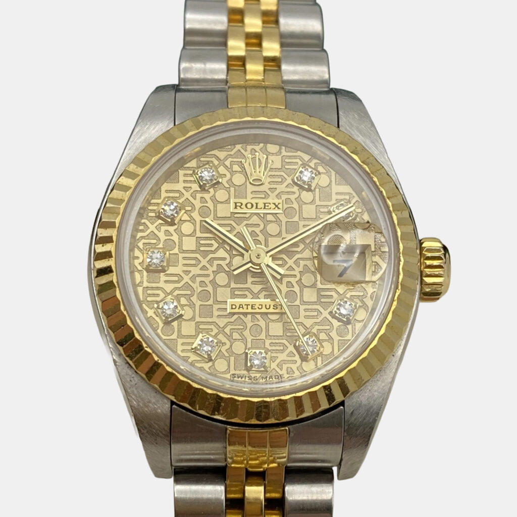 Rolex Datejust 79173 Automatic Champagne Computer Diamond Dial Stainless Steel 18k Yellow Gold Women's Wristwatch 26mm Rolex Datejust 79173 Automatic Champagne Computer Diamond Dial Stainless Steel 18k Yellow Gold Women's Wristwatch 26mm