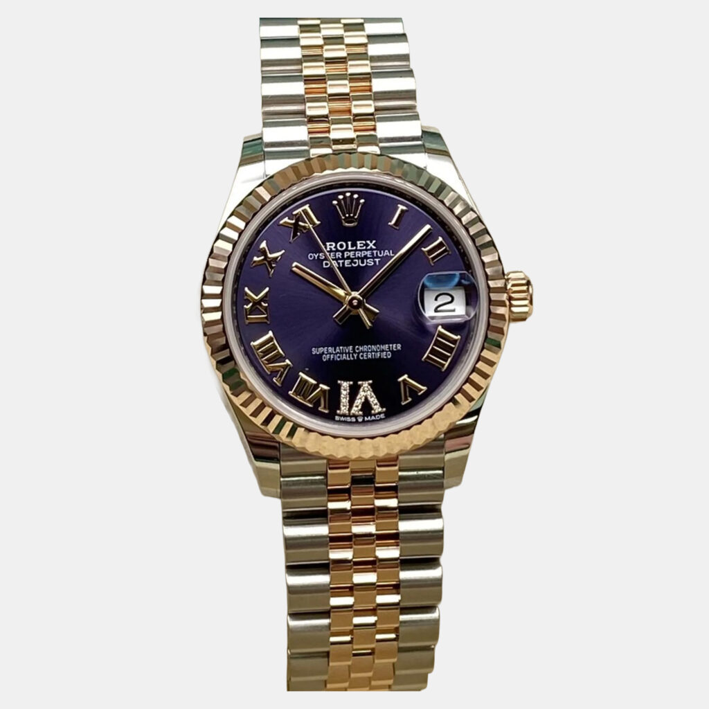 Rolex Datejust 278271 Automatic Aubergine Dial 18K Rose Gold Stainless Steel Women's Wristwatch 31 mm Rolex Datejust 278271 Automatic Aubergine Dial 18K Rose Gold Stainless Steel Women's Wristwatch 31 mm