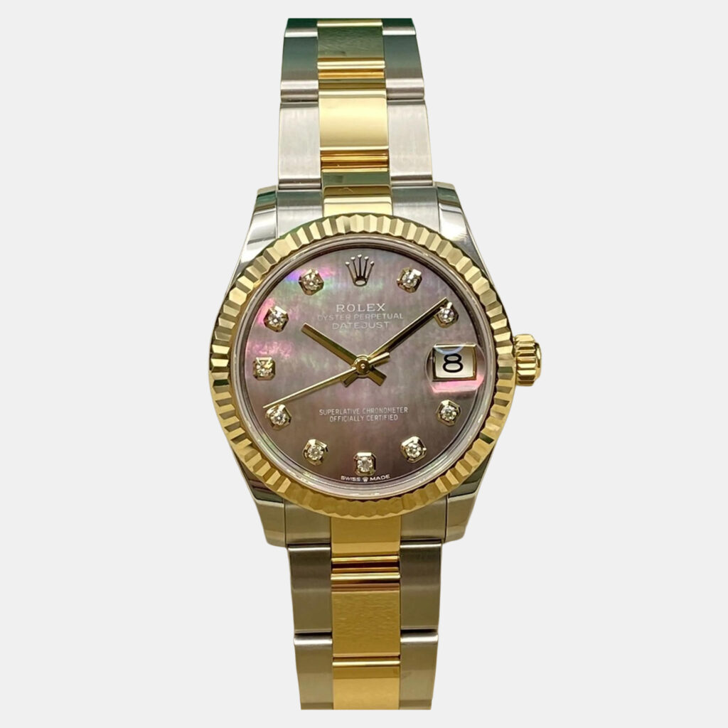 Rolex Datejust 278273 Automatic Mother of Pearl Diamond Dial 18K Yellow Gold Stainless Steel Women's Wristwatch 31 mm Rolex Datejust 278273 Automatic Mother of Pearl Diamond Dial 18K Yellow Gold Stainless Steel Women's Wristwatch 31 mm