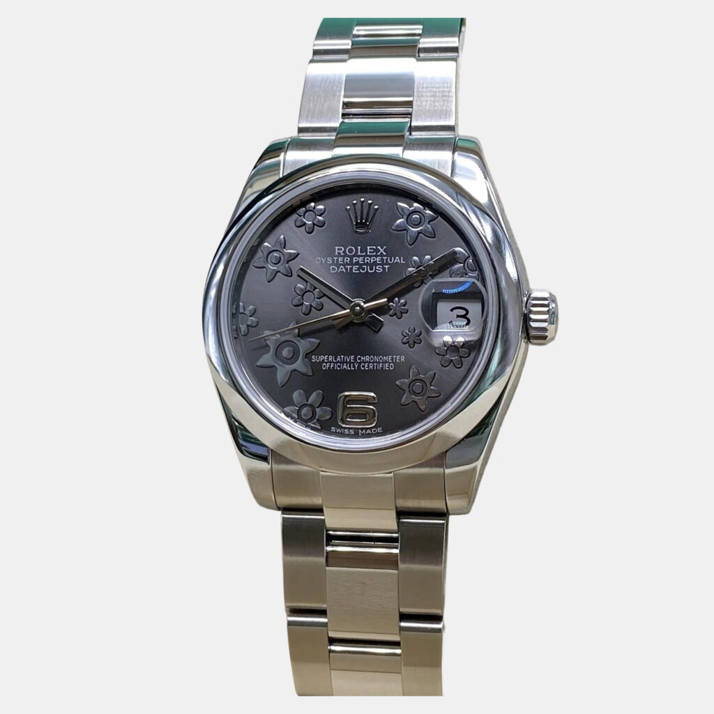 Rolex Datejust 178240 Automatic Grey Floral Dial Stainless Steel Women's Wristwatch 31 mm Rolex Datejust 178240 Automatic Grey Floral Dial Stainless Steel Women's Wristwatch 31 mm