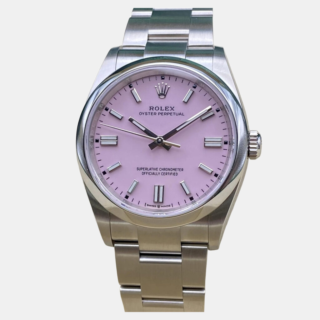 Rolex Oyster Perpetual 126000 Automatic Pink Dial Stainless Steel Unisex Wristwatch 36 mm Rolex Oyster Perpetual 126000 Automatic Pink Dial Stainless Steel Unisex Wristwatch 36 mm