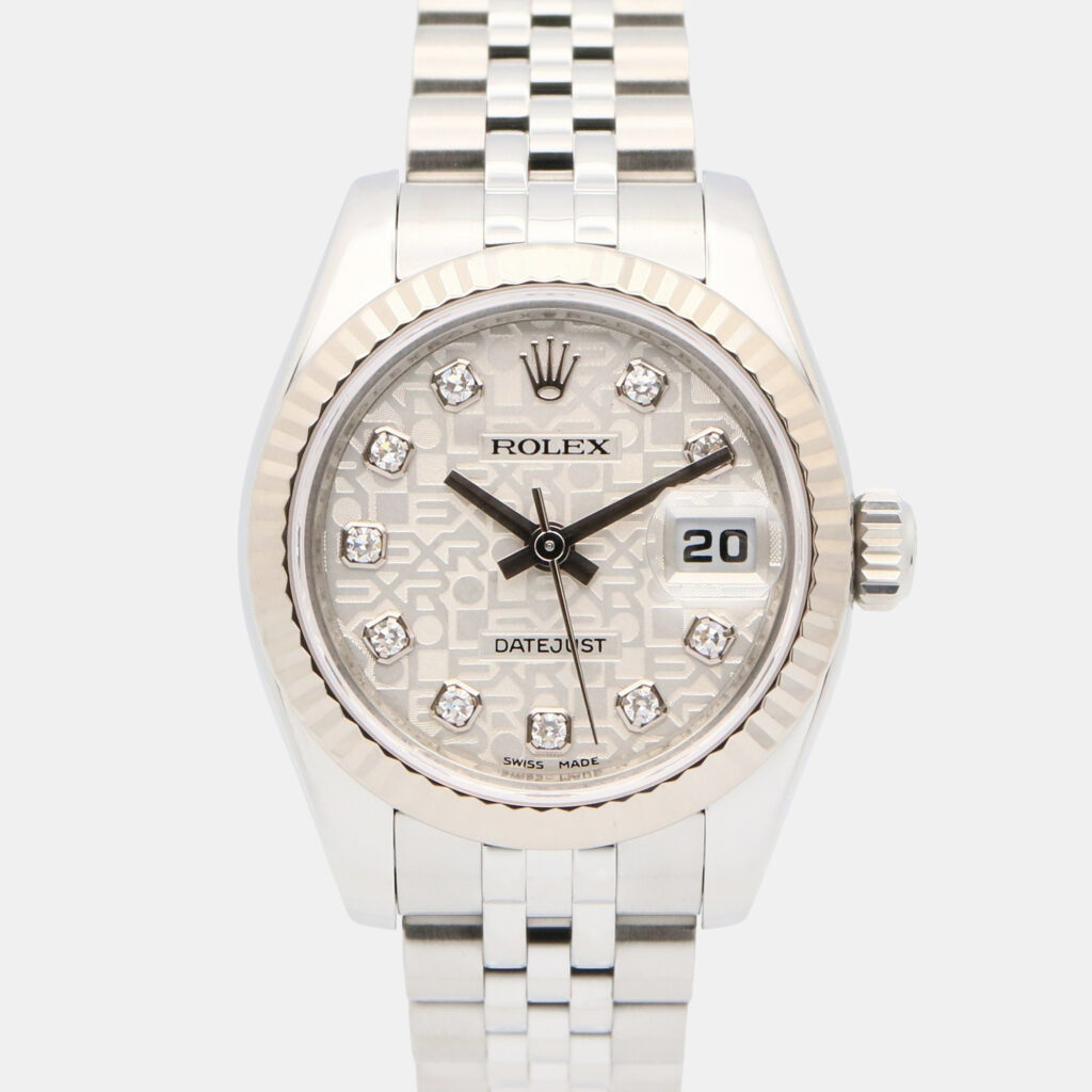 Rolex Datejust 179174 Automatic Silver 18k White Gold Stainless Steel Women's Wristwatch 26 mm Rolex Datejust 179174 Automatic Silver 18k White Gold Stainless Steel Women's Wristwatch 26 mm