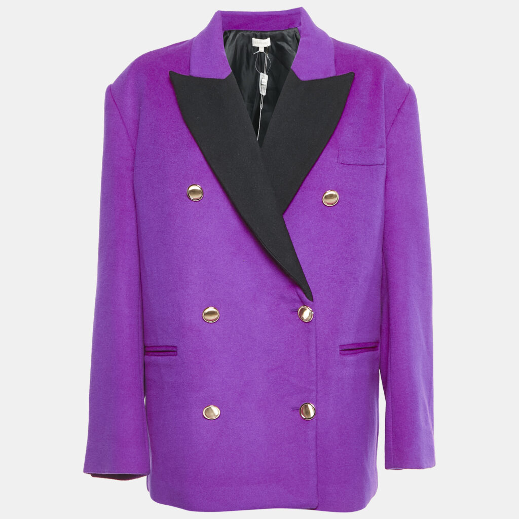 luxury-women-ronny-kobo-new-clothes-p1141451-004-1.jpg Ronny Kobo Pink Wool Double Breasted Keira Jacket M
