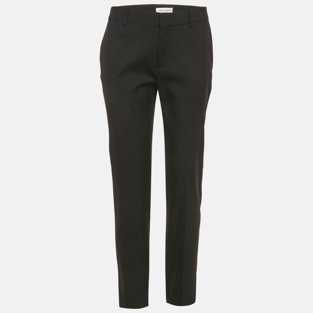 Saint Laurent Black Wool Formal Trousers M Saint Laurent Black Wool Formal Trousers M