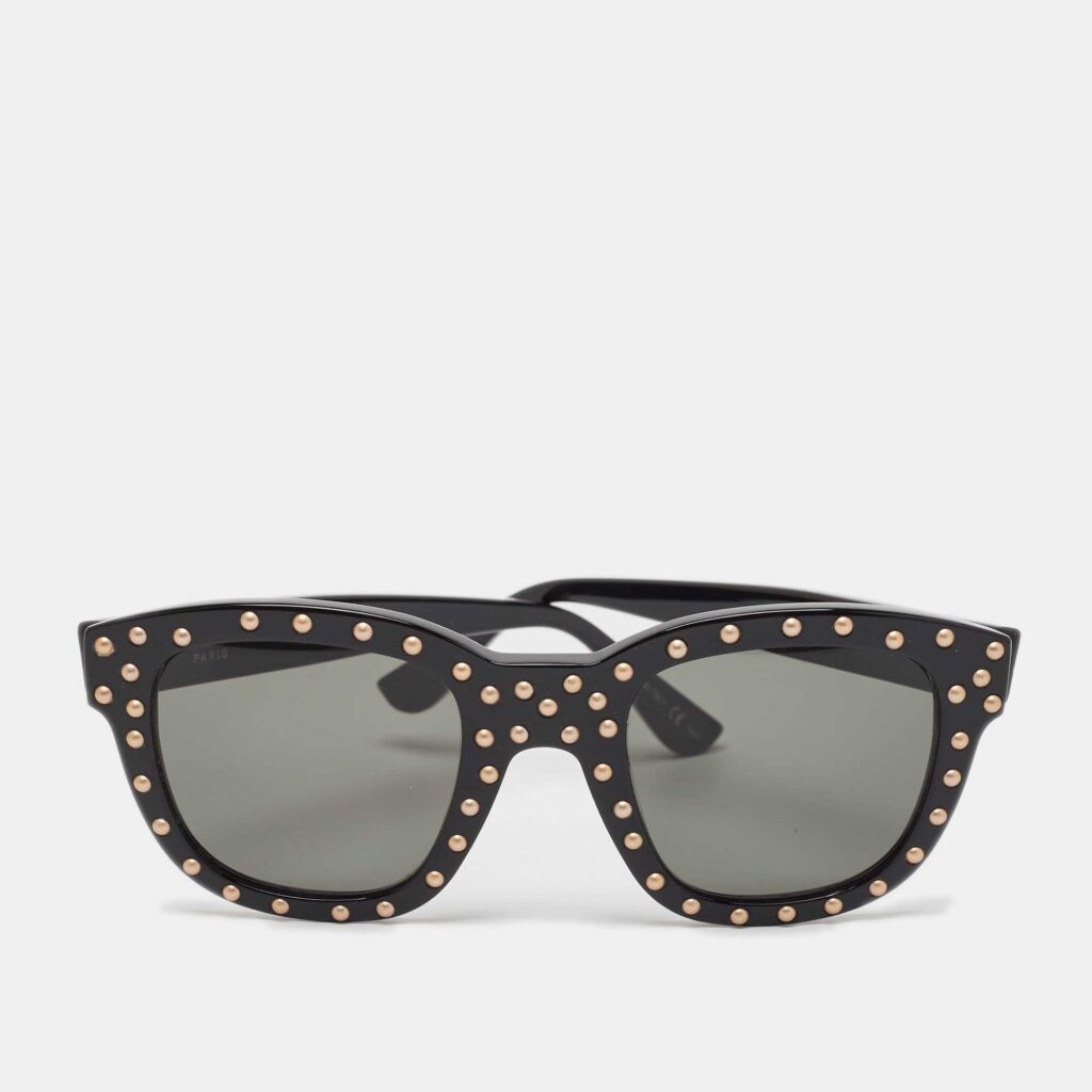 Saint Laurent Black SL100 Lou Studded Square Sunglasses Saint Laurent Black SL100 Lou Studded Square Sunglasses