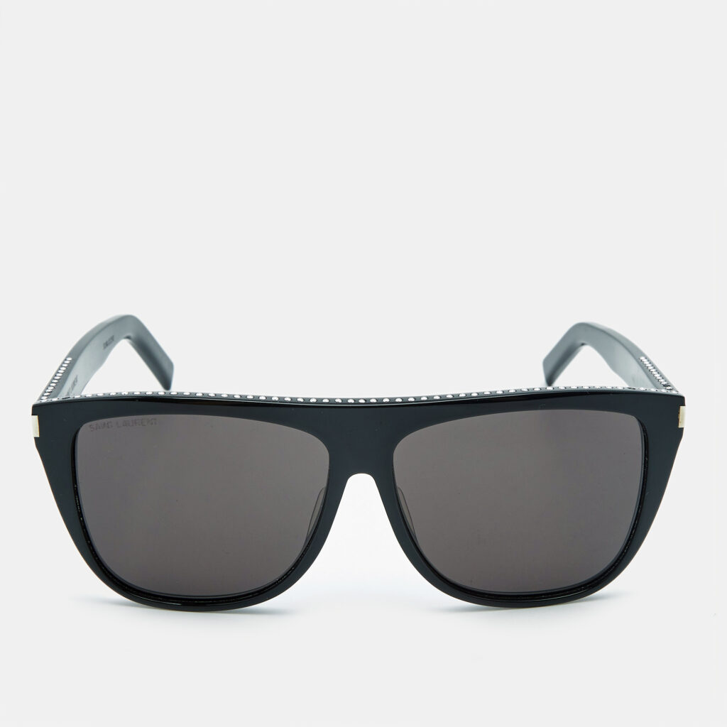 Saint Laurent Black SL1 022 Flattop Square Sunglasses Saint Laurent Black SL1 022 Flattop Square Sunglasses