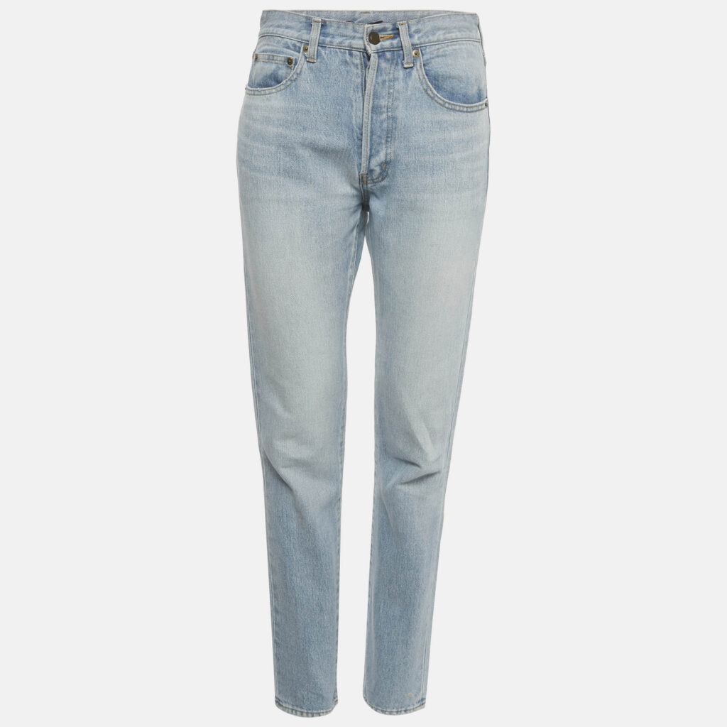 Saint Laurent Paris Blue Faded Denim Skinny Jeans M Waist 28" Saint Laurent Paris Blue Faded Denim Skinny Jeans M Waist 28"