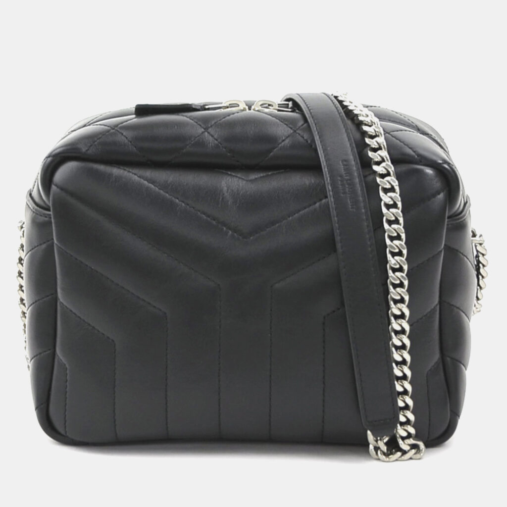 Saint Laurent Black Leather Lulu Shoulder Bag Saint Laurent Black Leather Lulu Shoulder Bag