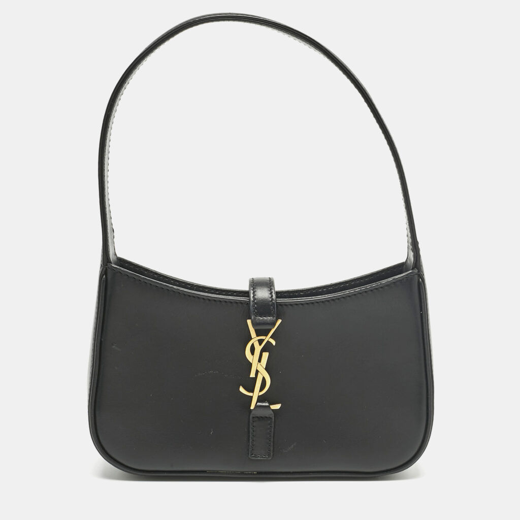 Saint Laurent Black Leather Mini LE 5 À 7 Bag Saint Laurent Black Leather Mini LE 5 À 7 Bag