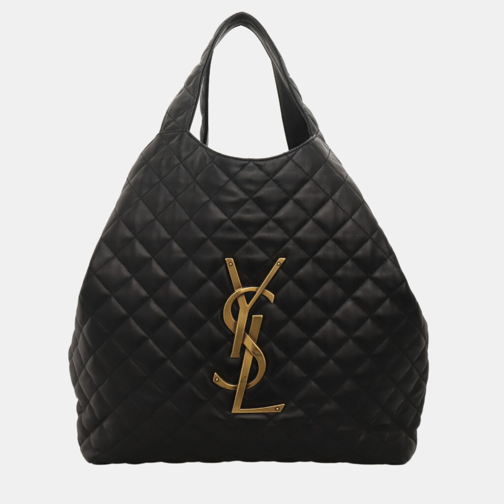 Icare Maxi Quilted Lambskin Black Shopping Bag Icare Maxi Quilted Lambskin Black Shopping Bag