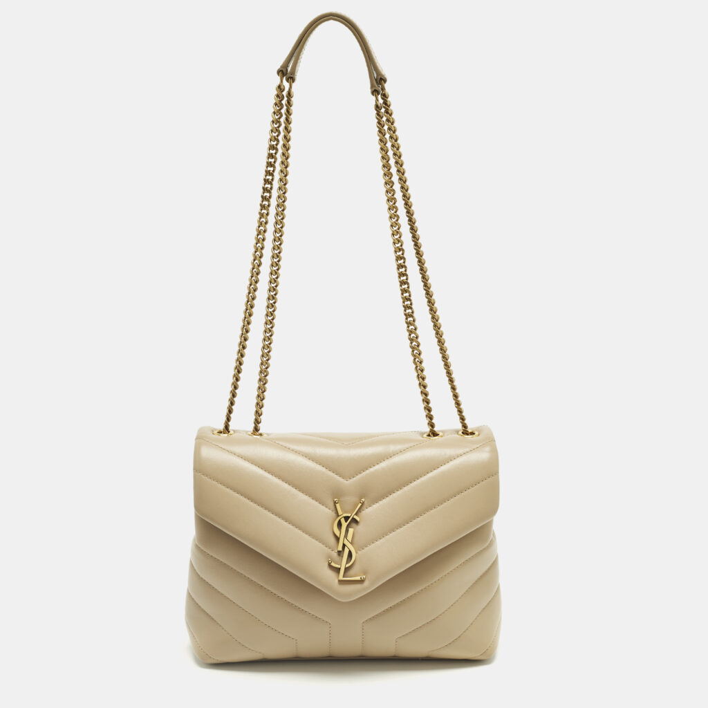 luxury-women-saint-laurent-paris-used-handbags-p1246050-006-1.jpg Saint Laurent Beige Matelassé Leather Small Loulou Shoulder Bag