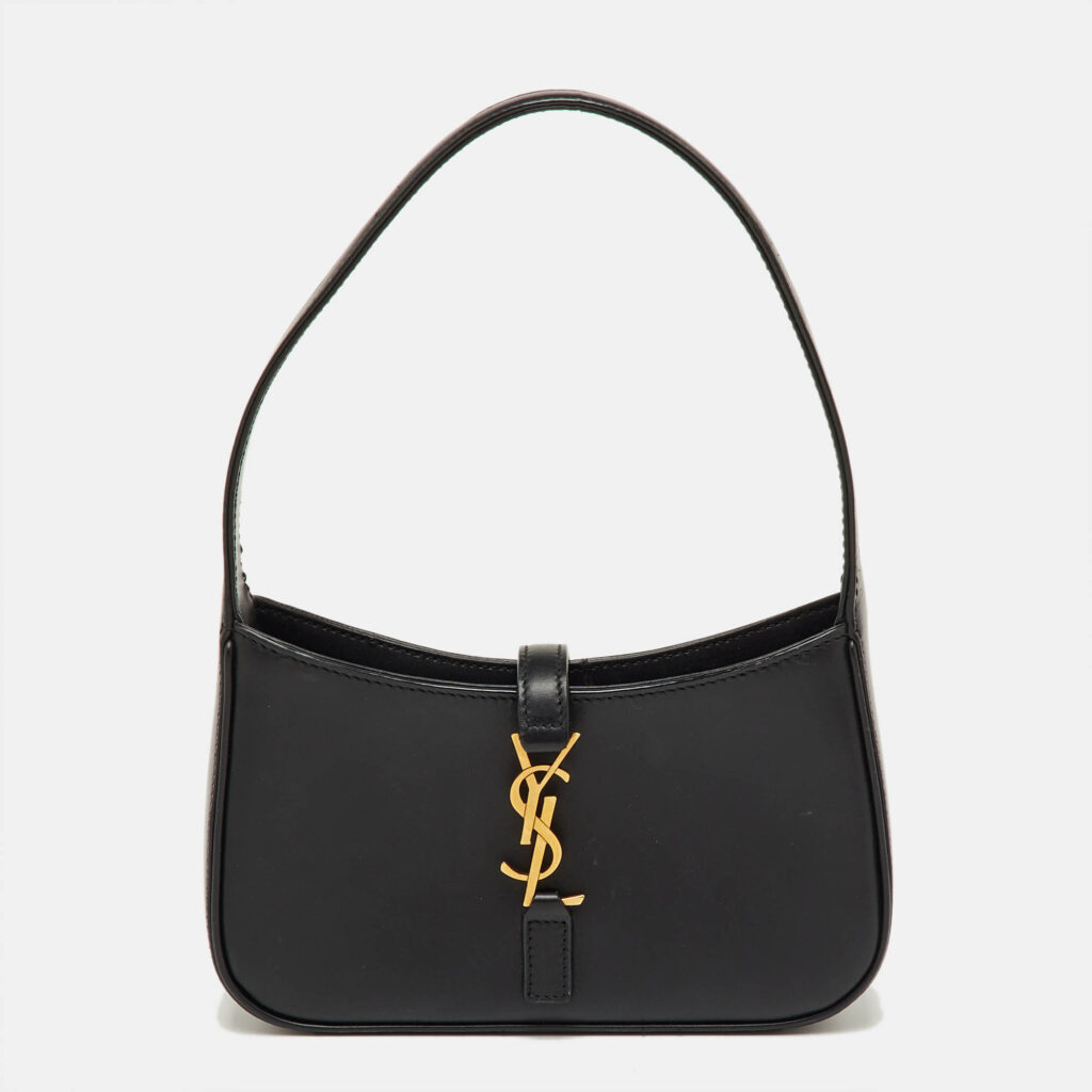 Saint Laurent Black Leather Mini LE 5 À 7 Shoulder Bag Saint Laurent Black Leather Mini LE 5 À 7 Shoulder Bag