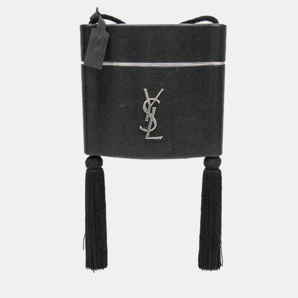 Yves Saint Laurent Opium Leather Shoulder Bag Black