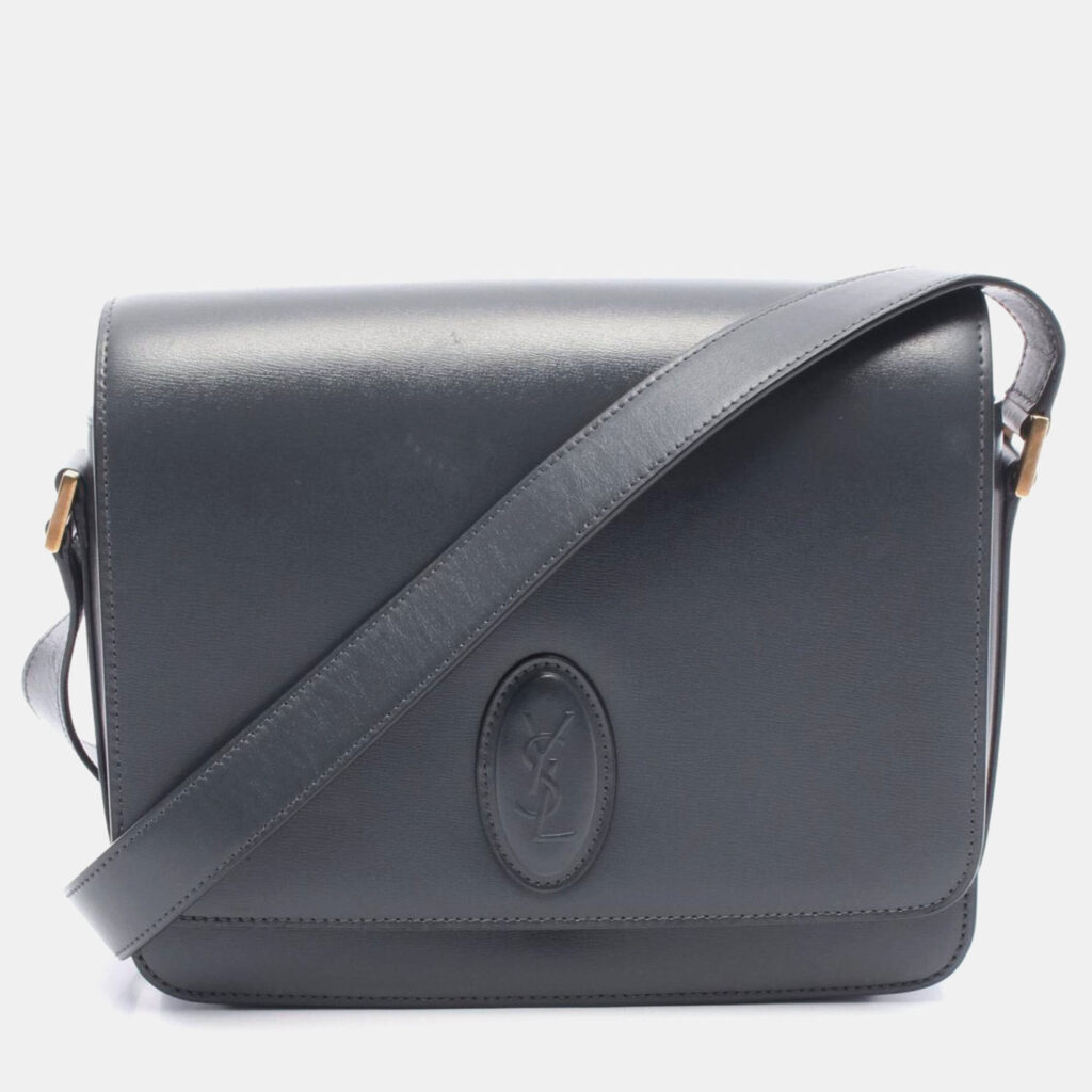 Saint Laurent Le61 Shoulder Bag Leather Gray Saint Laurent Le61 Shoulder Bag Leather Gray
