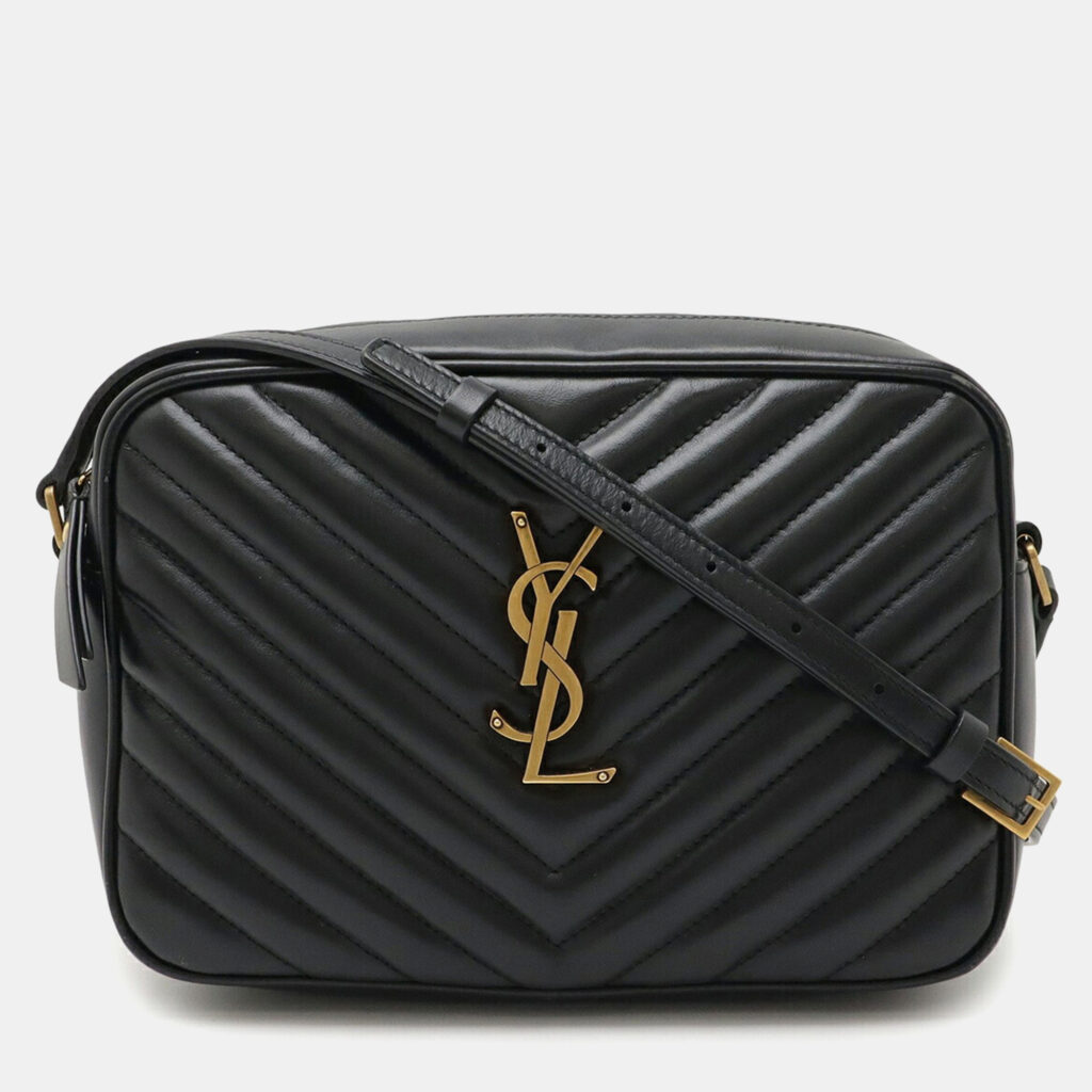 Saint Laurent Paris Ysl Lou Camera Bag Shoulder Black Leather Saint Laurent Paris Ysl Lou Camera Bag Shoulder Black Leather