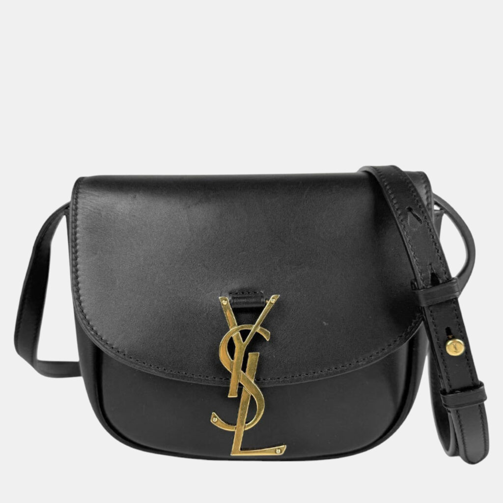 Saint Laurent Shoulder Bag Leather Black Gold Saint Laurent Shoulder Bag Leather Black Gold