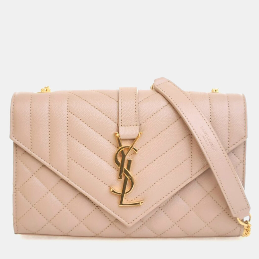 Saint Laurent Small Calfskin Envelope Flap Bag
