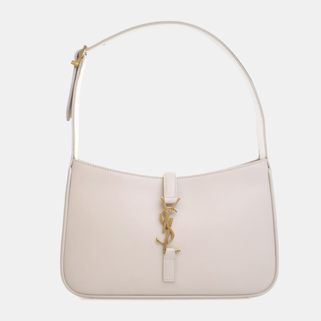 Saint Laurent White Calfskin Le 5 A 7 Shoulder Bag Saint Laurent White Calfskin Le 5 A 7 Shoulder Bag