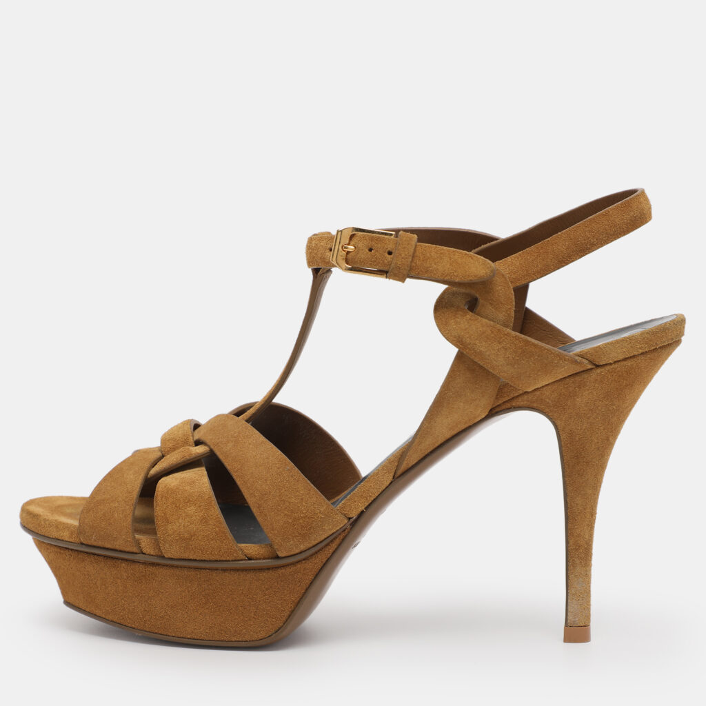 luxury-women-saint-laurent-paris-used-shoes-p1224928-001-1.jpg Saint Laurent Mustard Suede Tribute Sandals Size 39