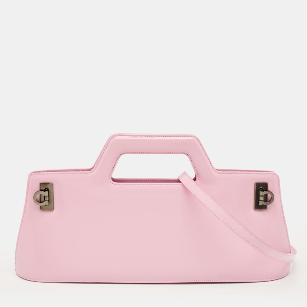 Salvatore Ferragamo Light Pink Leather Wanda East-West Bag Salvatore Ferragamo Light Pink Leather Wanda East-West Bag