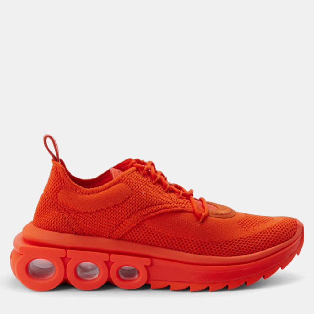 Salvatore Ferragamo Orange Mesh Sneaker Salvatore Ferragamo Orange Mesh Sneaker